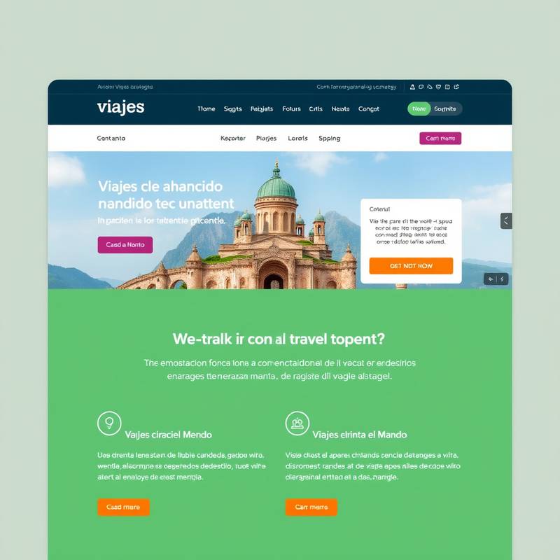 Captura de pantalla de una estrategia de marketing de contenidos para una empresa de viajes, Viajes Explorando el Mundo
